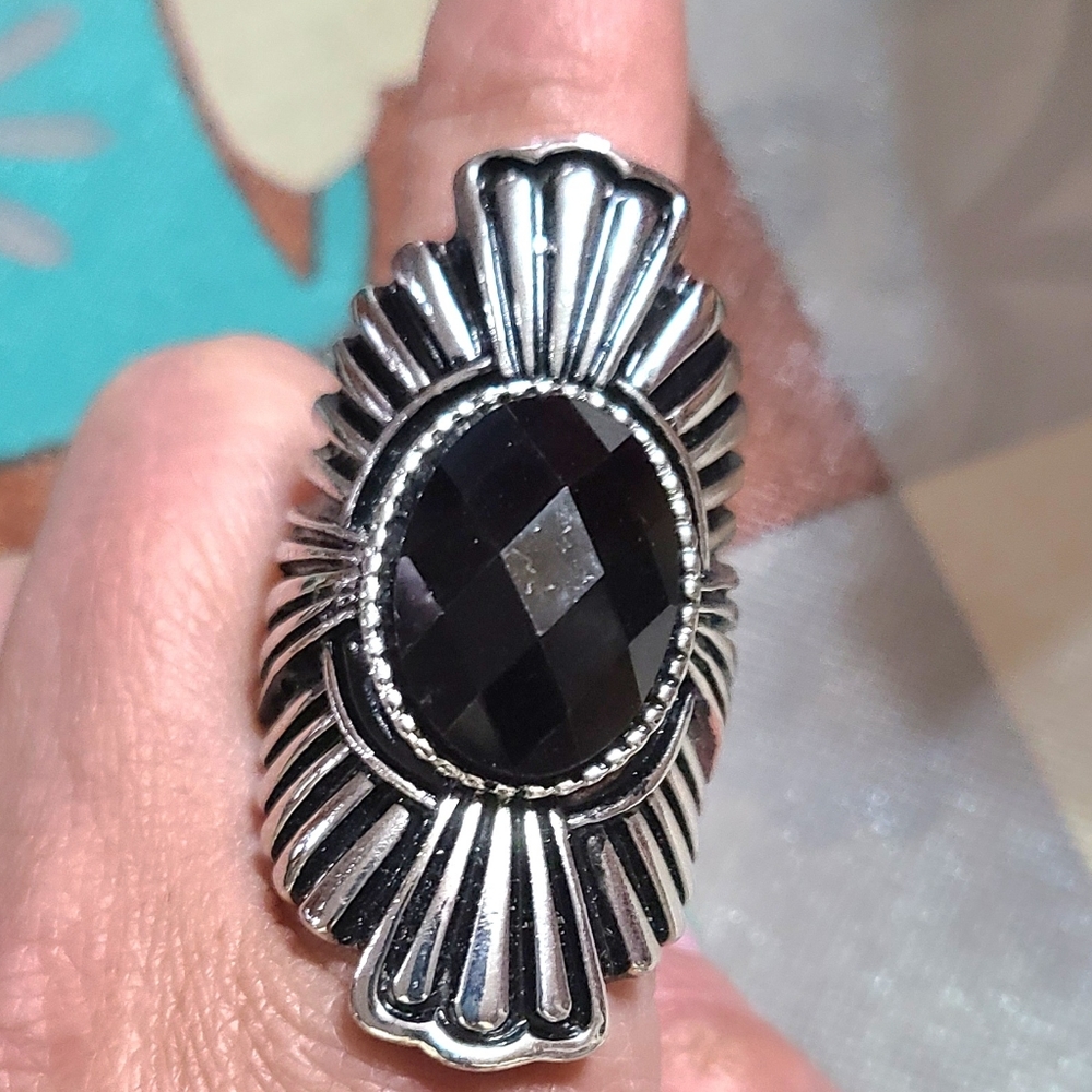Black  Ring Fashion Only.